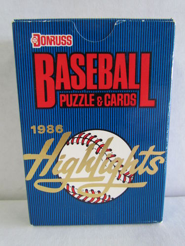 1986 Donruss Baseball Highlights Factory Set