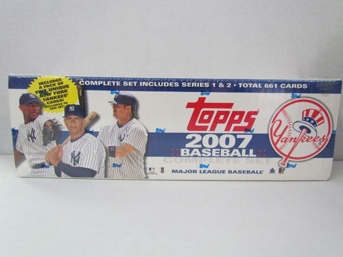 2007 Topps Baseball (New York Yankees) Factory Set