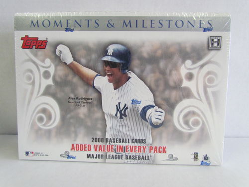 2008 Topps Moments & Milestones Baseball Hobby Box