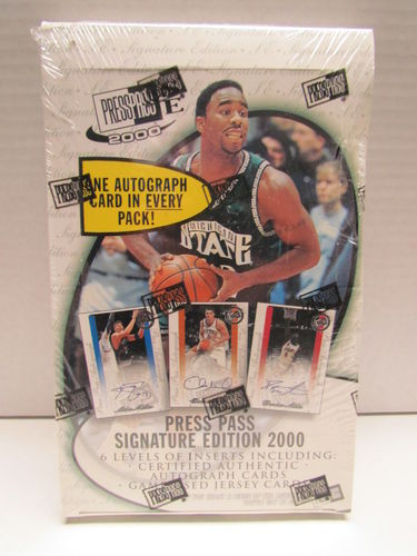 2000 Press Pass Signature Edition Basketball Hobby Box