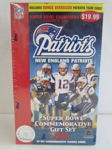 2005 Topps Super Bowl XXXIX Champions New England Patriots Gift Set