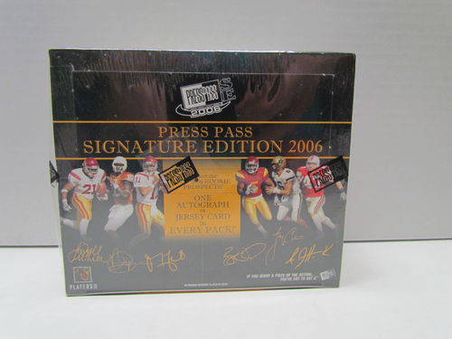 2006 Press Pass Signature Edition Football Hobby Box