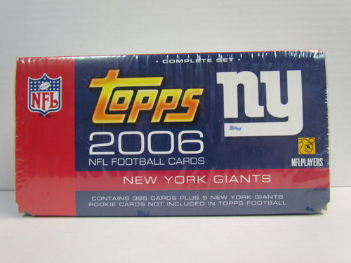 2006 Topps Football (New York Giants) Factory Set