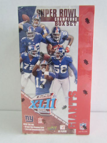 2008 Upper Deck New York Giants Super Bowl XLII Champions Box Set