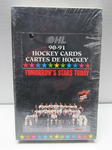 1990/91 7th Inning Stretch Tomorrows Stars Today OHL Hockey Box