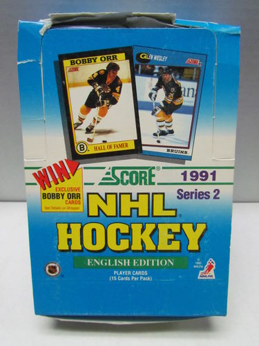 1991/92 Score (US Edition) Series 2 Hockey Hobby Box
