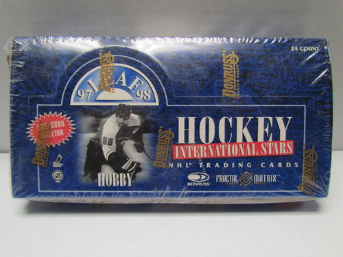 1997/98 Donruss Leaf International Stars (US/EURO Edition) Hockey Hobby Box