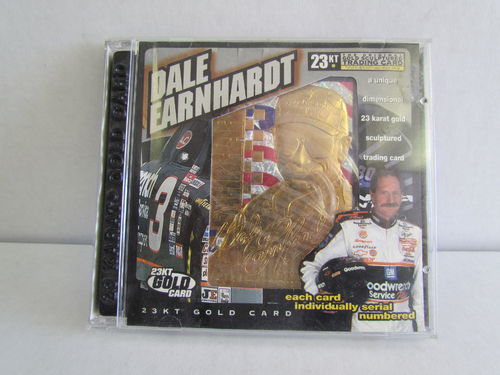 2001 23KT Gold Dale Earnhardt Card in CD Case
