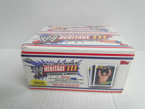 2007 Topps Heritage III WWE Wrestling Trading Cards Hobby Box