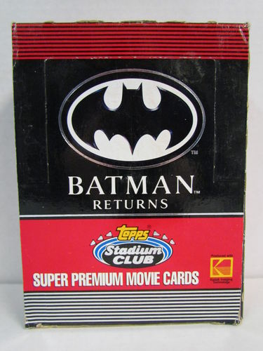Topps Stadium Club Batman Returns Movie Cards Box