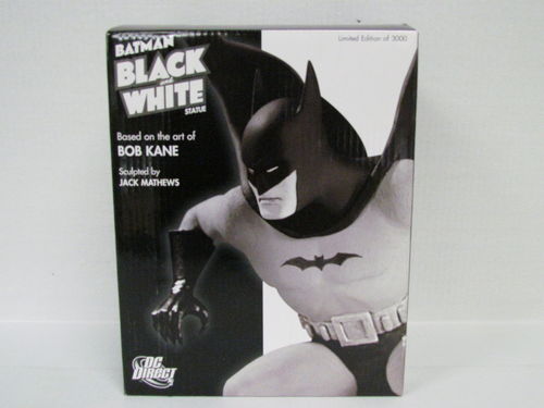 DC Direct BATMAN Black and White Statue by Bob Kane