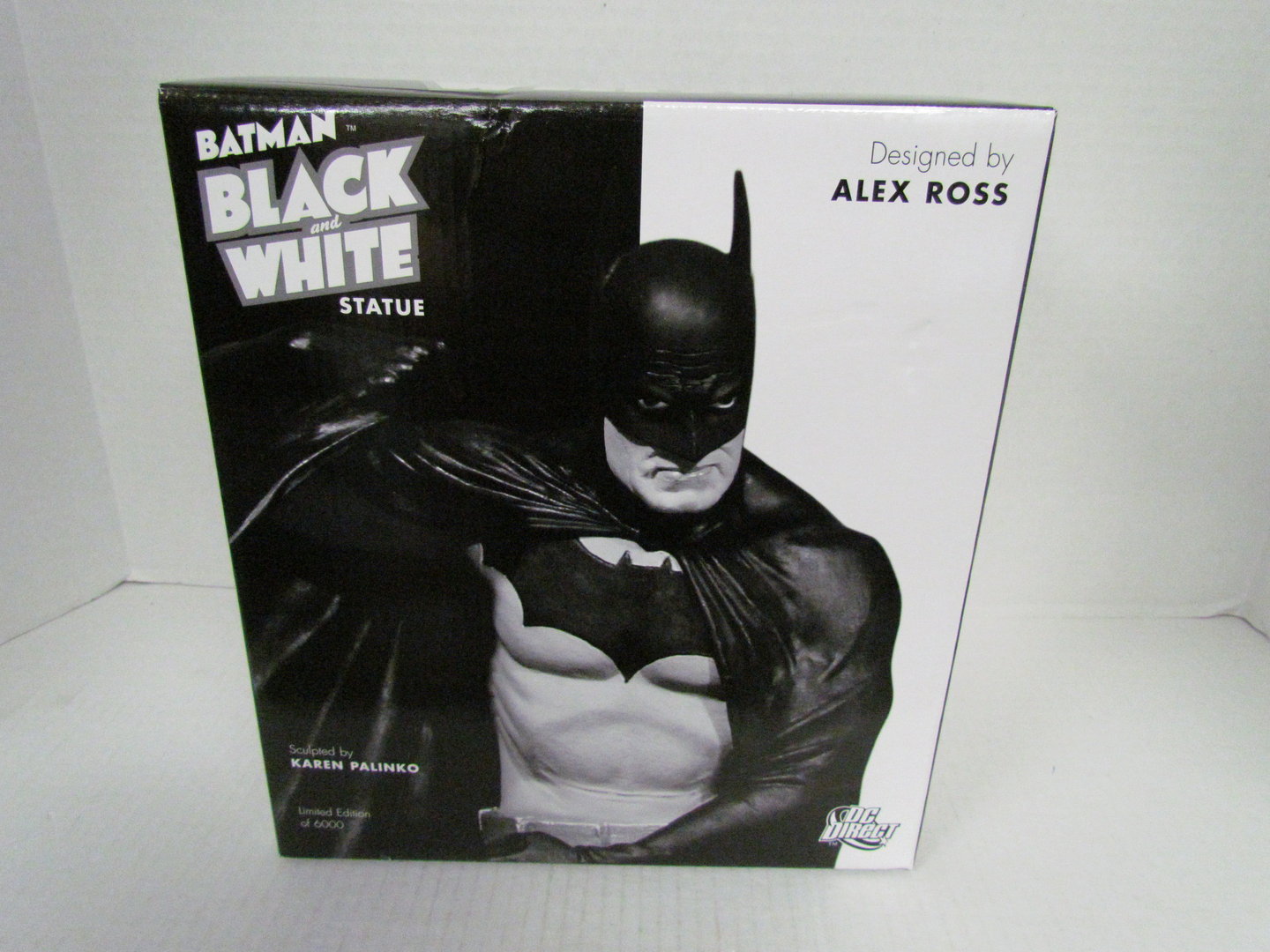 DC Direct BATMAN Black and White Statue by Alex Ross