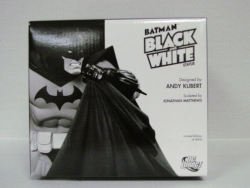 DC Direct BATMAN Black and White Statue by Andy Kubert