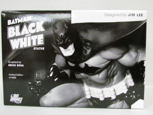 DC Direct BATMAN Black and White Statue by Jim Lee