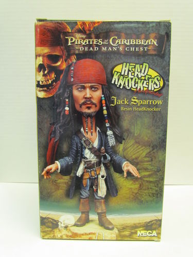 Disney Pirates of the Caribbean Dead Man's Chest JACK SPARROW Head Knockers
