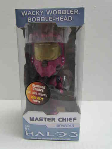 Funko Halo 3 MASTER CHIEF SPARTAN Bobblehead (Diamond Exclusive Crimson Variant)