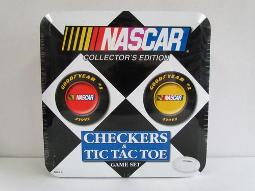 NASCAR Checkers & Tic-Tac-Toe Game Set