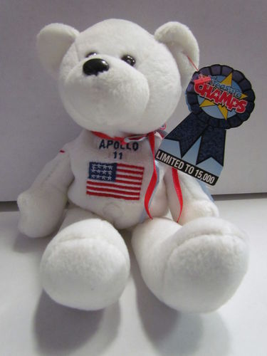 Treasure Champs Plush Bear Apollo 11 (white)