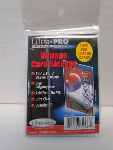 Ultra Pro Soft Sleeves - Vintage Card Size #81537