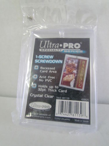 Ultra Pro Screw Holder - 1 Card Clear 1-Screw #81139