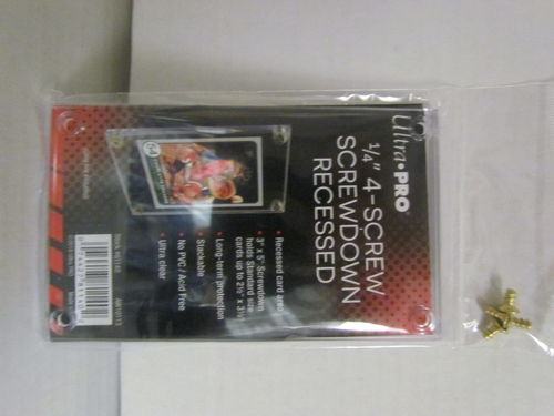 Ultra Pro Screw Holder - 1 Card Clear 4-Screw #81140