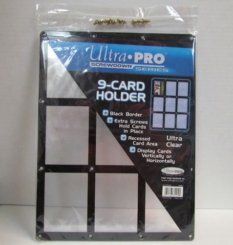 Ultra Pro Screw Holder - 9 Card Black Border #81204