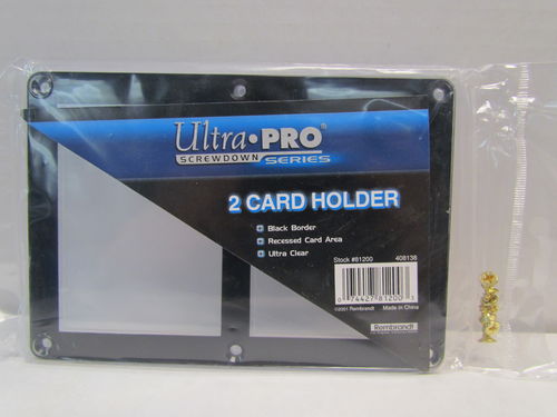 Ultra Pro Screw Holder - 2 Card Black Border #81200