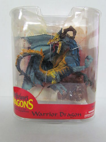McFarlane's Dragons Clan Series 7 The Fall of the Dragon Kingdom WARRIOR DRAGON (Blue/Gold)