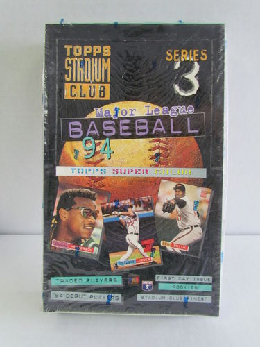 1994 Topps Stadium Club Series 3 Baseball Hobby Box