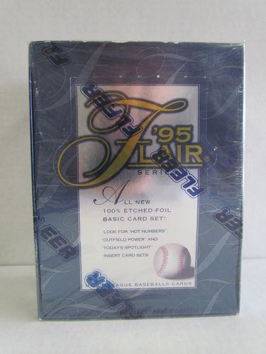 1995 Fleer Flair Series 1 Baseball Hobby Box (shrinkwrap torn)
