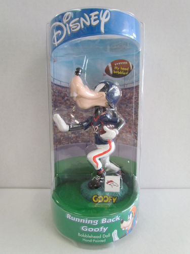 Disney NFL Bobblehead Running Back Goofy Denver Broncos