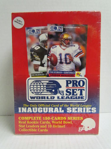 1991 Pro Set World League Football 4 Factory Set Box