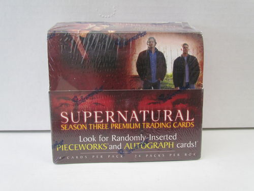 Inkworks SUPERNATURAL SEASON 3 THREE Trading Cards Box