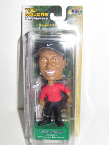 TIGER WOODS Upper Deck The Majors PlayMakers 1997 Masters Tournament Bobblehead
