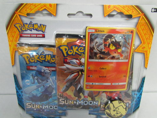 Pokemon Sun & Moon 3-Pack Blister LITTEN