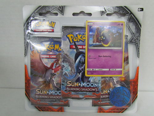 Pokemon Sun & Moon Burning Shadows 3-Pack Blister COSMOG
