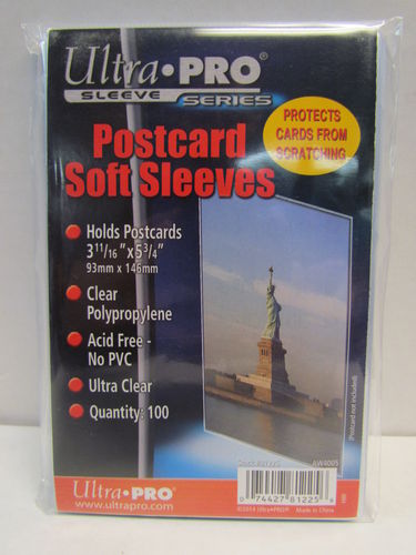 Ultra Pro Soft Sleeves - Postcard Size #81225