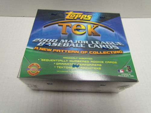 2000 Topps Tek Baseball Hobby Box