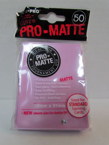 Ultra Pro Deck Protecters Pro Matte 50 count package PINK #84185