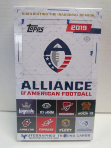 2019 Topps Alliance of American Football Hobby Box