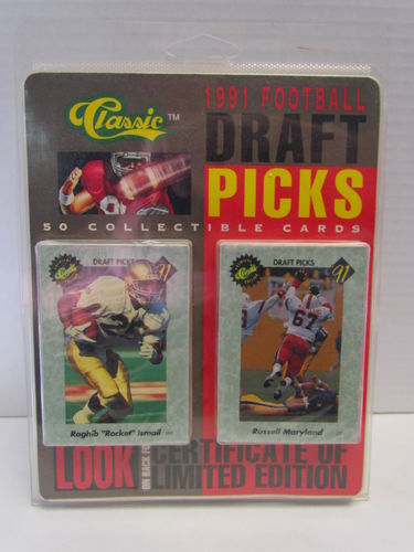 1991 Classic Football Draft Picks Set