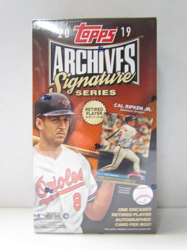 2019 Topps Archives Signature Series Retired Player Edition Baseball Hobby Box