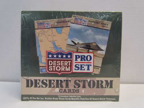 Pro Set Desert Storm Trading Cards Box