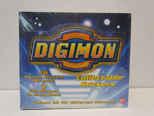 Upper Deck Digimon Collectable Stickers Series 1 Box