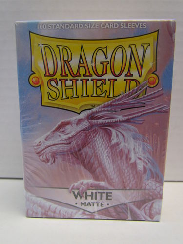 Dragon Shield Card Sleeves 100 count box WHITE Classic AT-10005