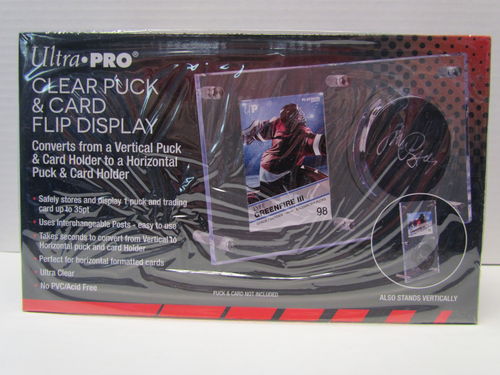Ultra Pro Clear Puck & Card Flip Display #85676