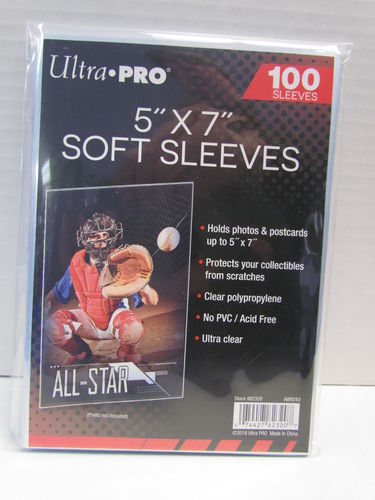 Ultra Pro Soft Sleeves - 5x7 #82320