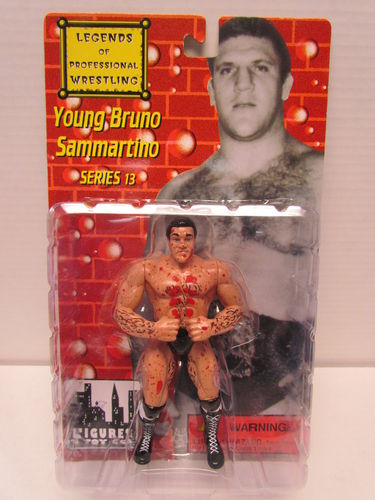YOUNG BRUNO SAMMARTINO Legends of Professional Wrestling Series 13 Action Figure (Bloody)