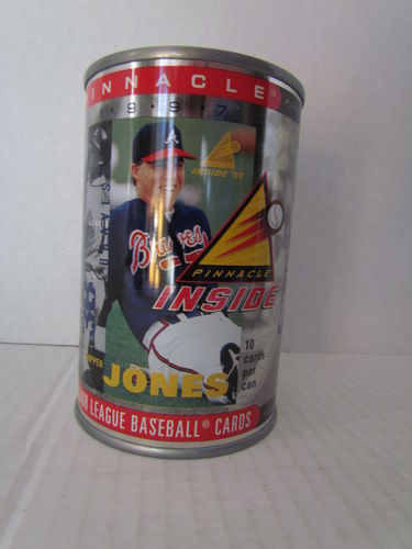 1997 Pinnacle Inside Baseball Can CHIPPER JONES