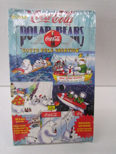 Collect-A-Card Coca-Cola South Pole Vacation Trading Cards Box